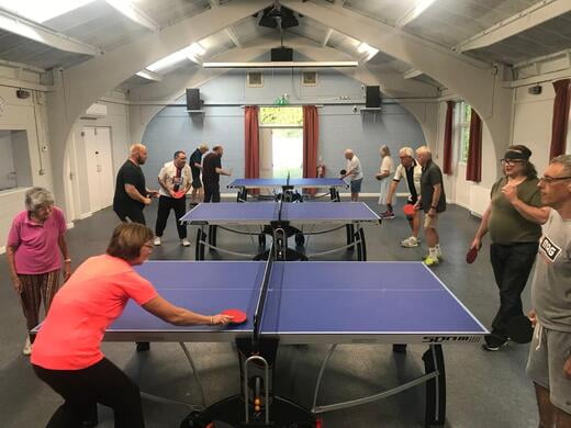 Table tennis each week