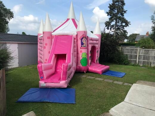 Bouncy castle outdoors